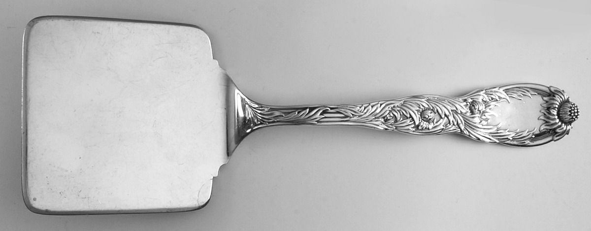 Chrysanthemum (Sterling, 1880) Solid Waffle Server by Tiffany & CO SILVER-1