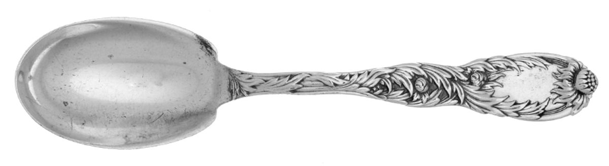 Chrysanthemum (Sterling, 1880) Large Jelly Spoon by Tiffany & CO SILVER-1