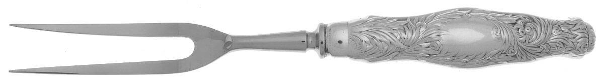 Chrysanthemum (Sterling, 1880) Large Stainless-Prong Roast Carving Fork by Tiffany & CO SILVER-1