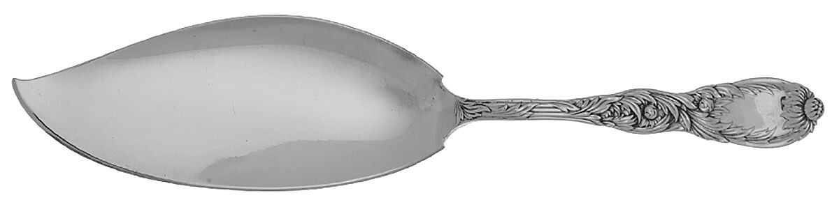 Chrysanthemum (Sterling, 1880) Large Solid Fish Serving Knife by Tiffany & CO SILVER-1