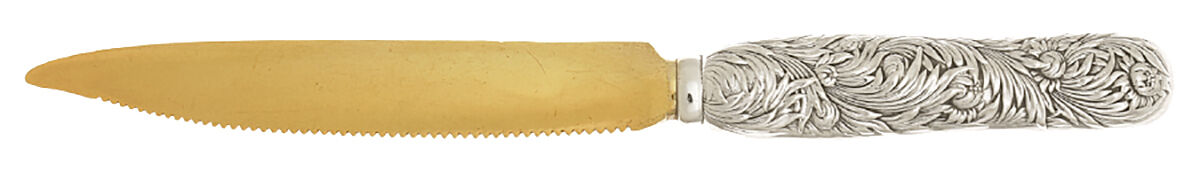 Chrysanthemum (Sterling, 1880) Orange Knife Hollow Handle Sterling Blade by Tiffany & CO SILVER-1