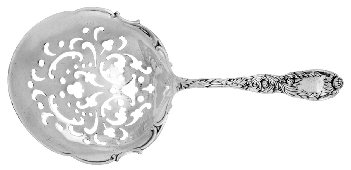 Chrysanthemum (Sterling, 1880) Pierced Saratoga Chips Server by Tiffany & CO SILVER-1