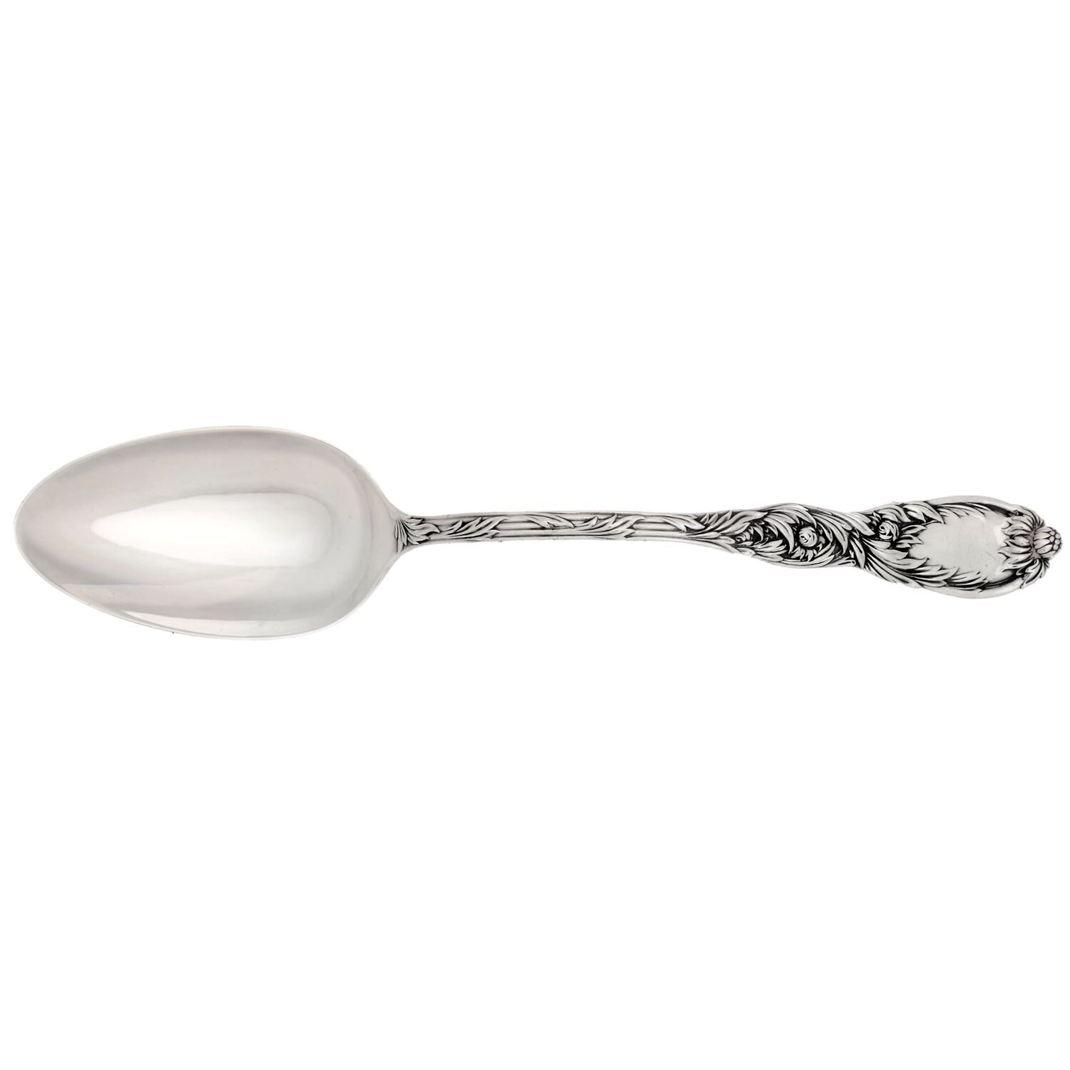 Chrysanthemum (Sterling, 1880) Gravy Dressing Spoon Small with Buttom by Tiffany & CO SILVER-1