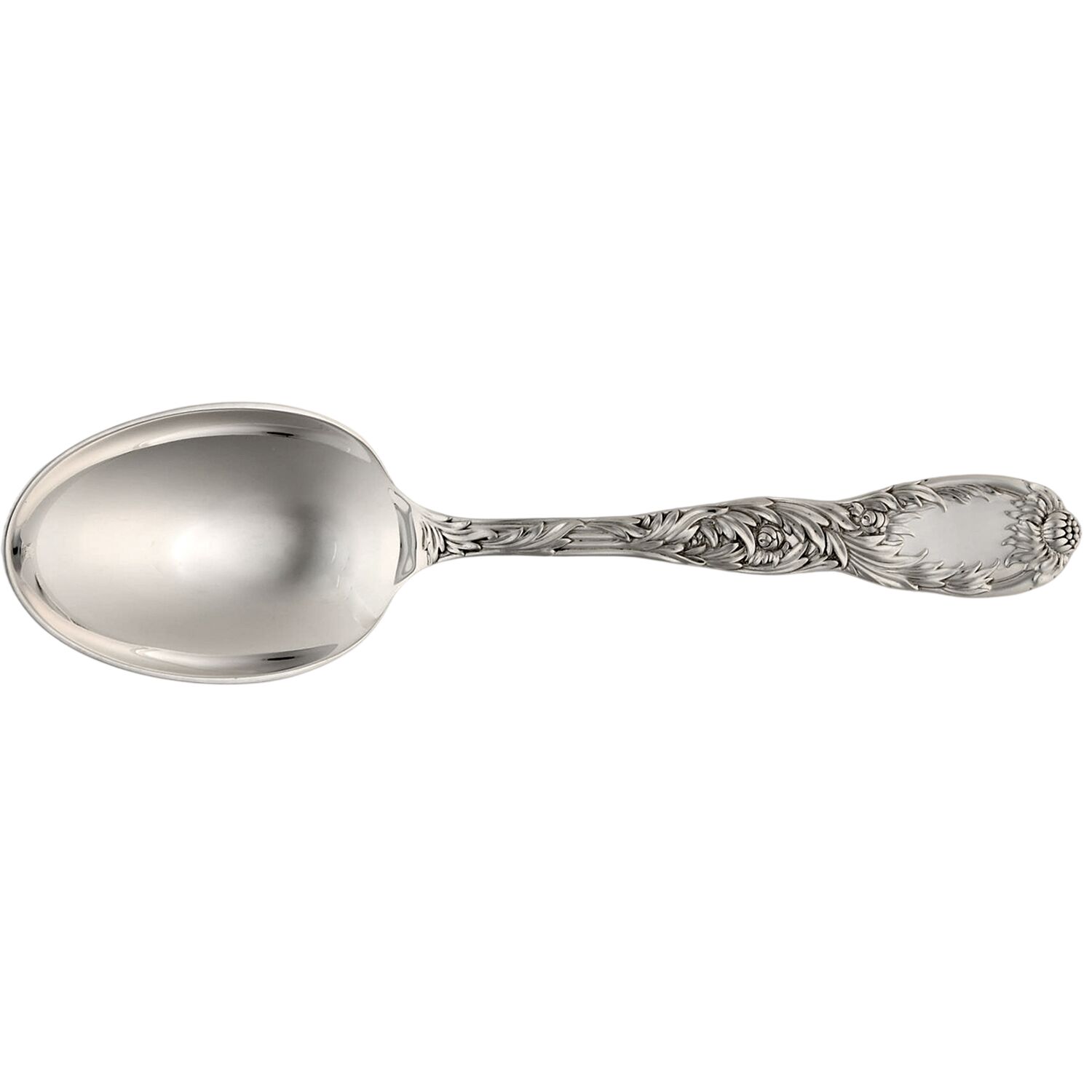 Chrysanthemum (Sterling, 1880) Solid Serving Spoon by Tiffany & CO SILVER-1
