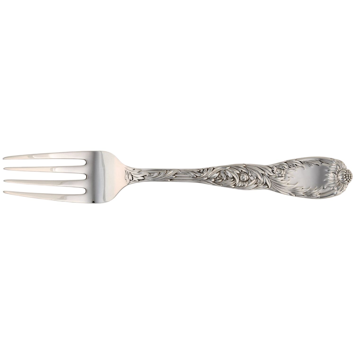 Chrysanthemum (Sterling, 1880) Solid Serving Fork by Tiffany & CO SILVER-1