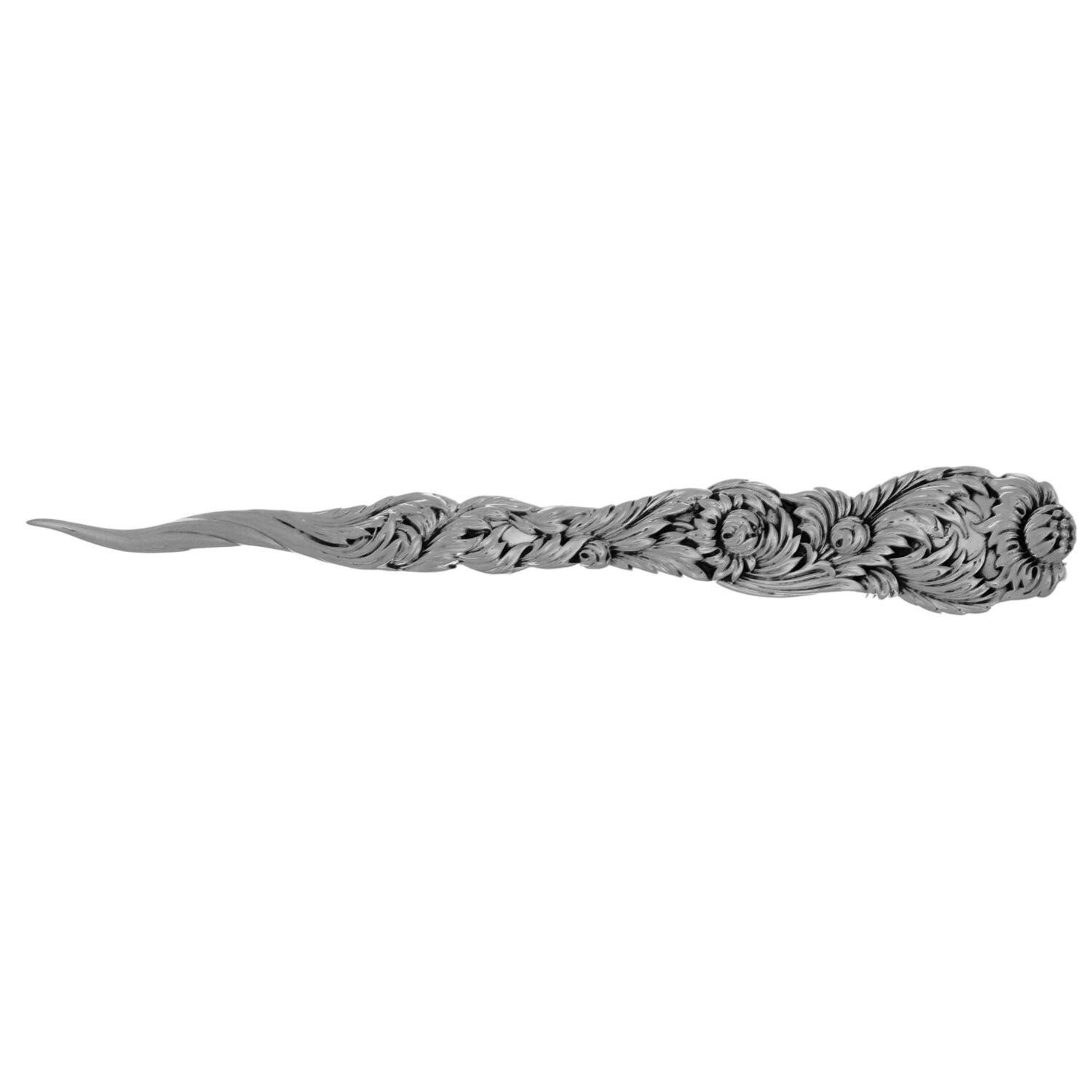 Chrysanthemum (Sterling, 1880) Solid Nut Pick by Tiffany & CO SILVER-1