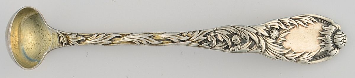 Chrysanthemum (Sterling, 1880) Mustard Spoon by Tiffany & CO SILVER-1