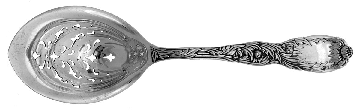 Chrysanthemum (Sterling, 1880) Ice Serving Spoon Large by Tiffany & CO SILVER-1