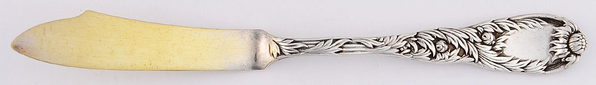 Chrysanthemum (Sterling, 1880) Individual Caviar Knife by Tiffany & CO SILVER-1