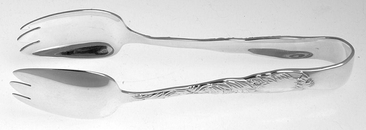 Chrysanthemum (Sterling, 1880) Large Ice Serving Tongs with Claw Tips by Tiffany & CO SILVER-1