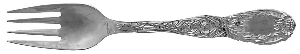 Chrysanthemum (Sterling, 1880) Individual Solid Fish Fork by Tiffany & CO SILVER-1
