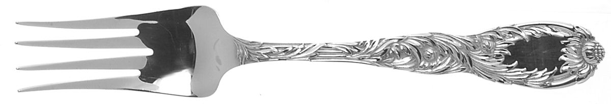 Chrysanthemum (Sterling, 1880) Large Solid Cold Meat Serving Fork by Tiffany & CO SILVER-1