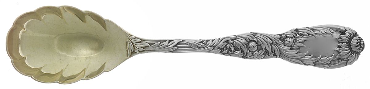 Chrysanthemum (Sterling, 1880) Large Jelly Spoon by Tiffany & CO SILVER-1