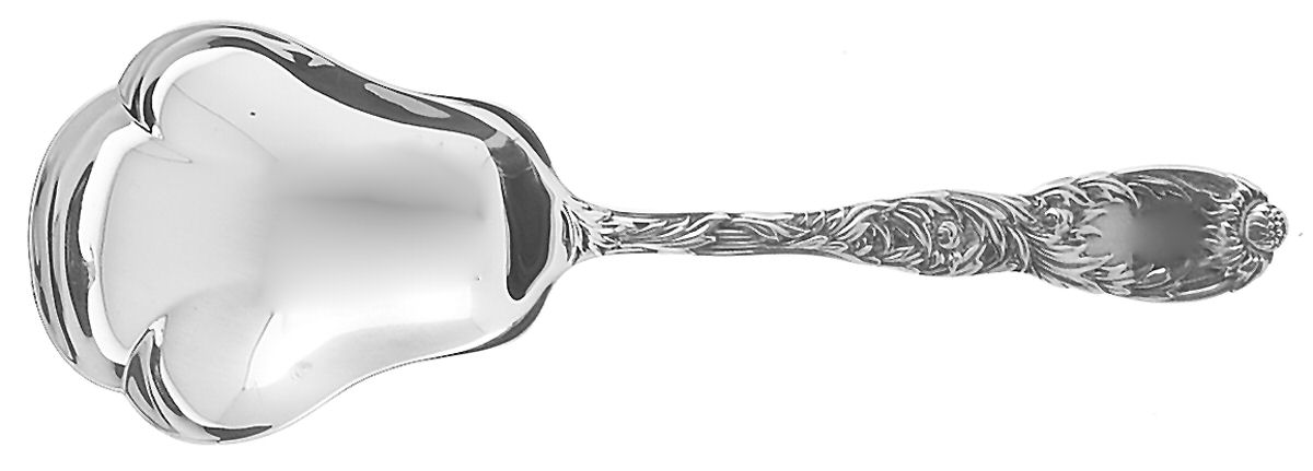 Chrysanthemum (Sterling, 1880) Preserve Spoon by Tiffany & CO SILVER-1