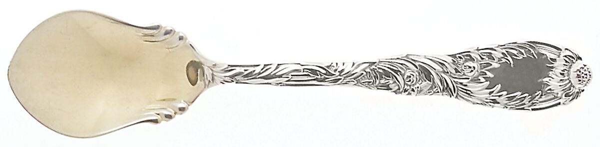 Chrysanthemum (Sterling, 1880) Ice Cream Spoon Fluted Bowl by Tiffany & CO SILVER-1