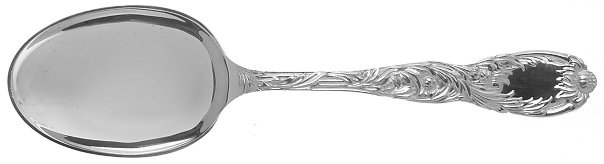 Chrysanthemum (Sterling, 1880) Large Solid Berry/Casserole Spoon by Tiffany & CO SILVER-1