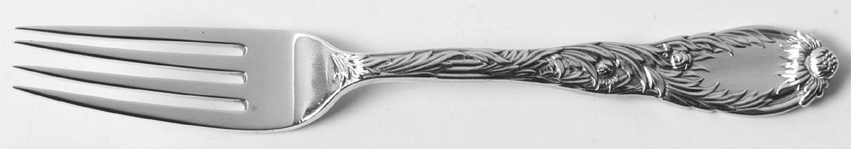 Chrysanthemum (Sterling, 1880) Solid Youth Tea Fork by Tiffany & CO SILVER-1
