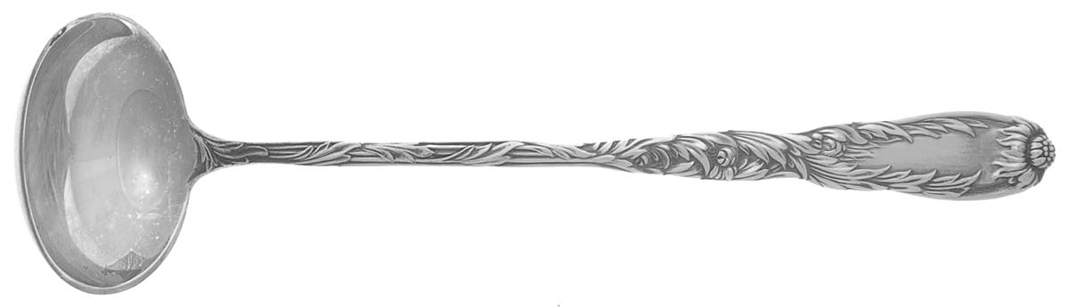 Chrysanthemum (Sterling, 1880) Long Cream Ladle with Plain Round Bowl by Tiffany & CO SILVER-1