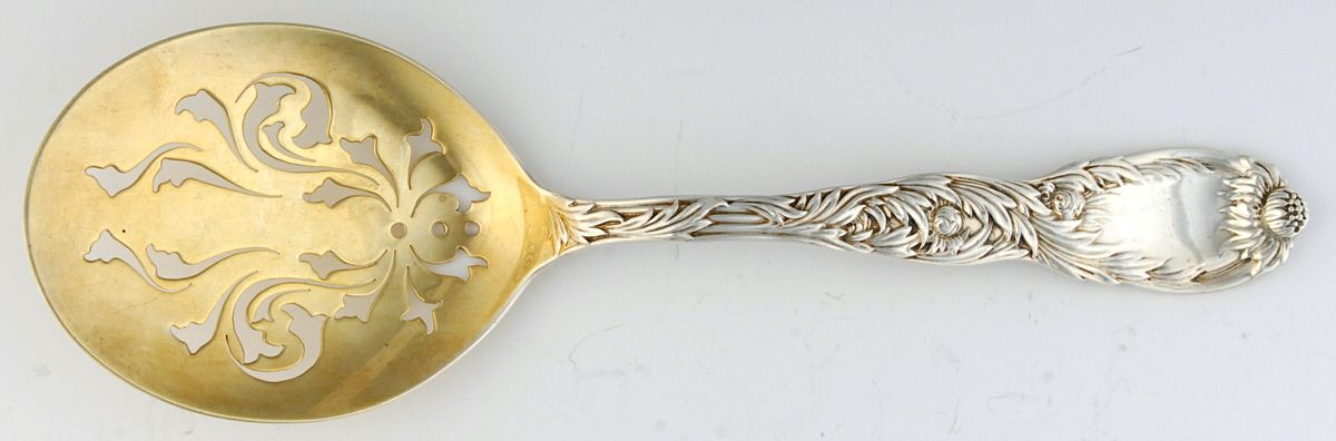 Chrysanthemum (Sterling, 1880) Solid Pierced Egg Server by Tiffany & CO SILVER-1