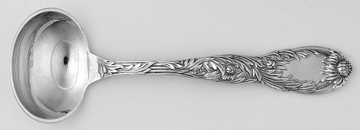 Chrysanthemum (Sterling, 1880) Solid Gravy Ladle by Tiffany & CO SILVER-1