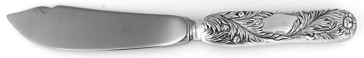 Chrysanthemum (Sterling, 1880) Hollow Handle Master Butter Knife by Tiffany & CO SILVER-1