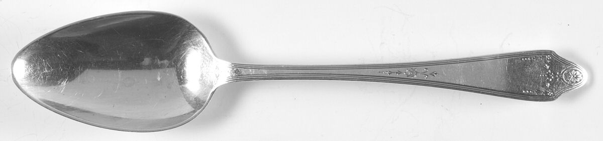 Clinton Engraved (Sterling, No Monograms) Place/Oval Soup Spoon by Tiffany & CO SILVER-1