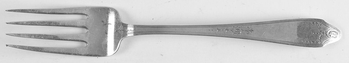 Clinton Engraved (Sterling, No Monograms) Solid Serving Fork by Tiffany & CO SILVER-1