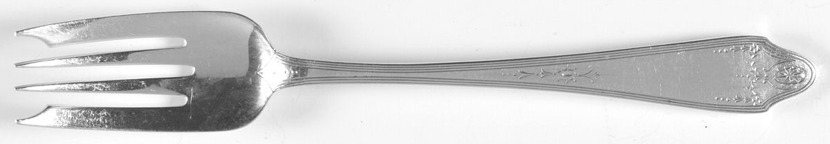 Clinton Engraved (Sterling, No Monograms) Individual Salad Fork by Tiffany & CO SILVER-1