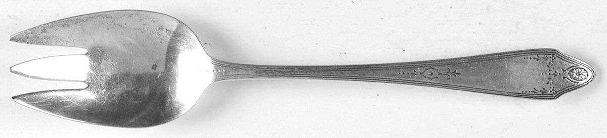 Clinton Engraved (Sterling, No Monograms) Large Individual Terrapin Fork by Tiffany & CO SILVER-1