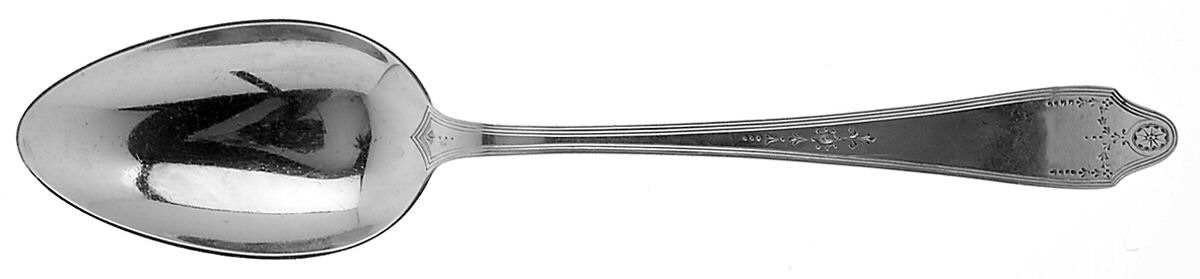 Clinton Engraved (Sterling, No Monograms) Tablespoon (Serving Spoon) by Tiffany & CO SILVER-1