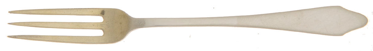 Clinton (Sterling, 1912, M-T-C Stamp) Strawberry Fork by Tiffany & CO SILVER-1