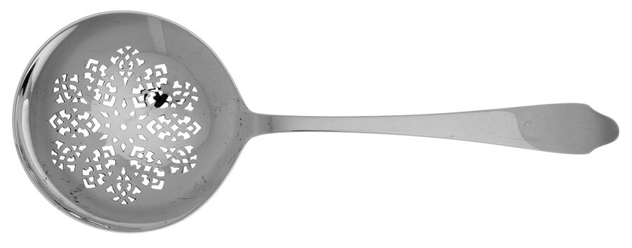 Clinton (Sterling, 1912, M-T-C Stamp) Large Pierced Pea Serving Spoon by Tiffany & CO SILVER-1