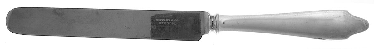 Clinton (Sterling, 1912, M-T-C Stamp) Blunt Hollow Knife with Bolster by Tiffany & CO SILVER-1