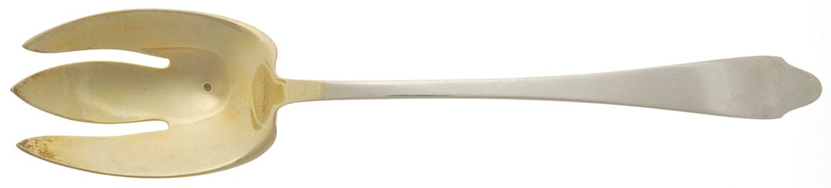 Clinton (Sterling, 1912, M-T-C Stamp) Solid Salad Serving Fork by Tiffany & CO SILVER-1