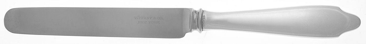 Clinton (Sterling, 1912, M-T-C Stamp) Dessert/Tea Knife with Stainless Blade by Tiffany & CO SILVER-1