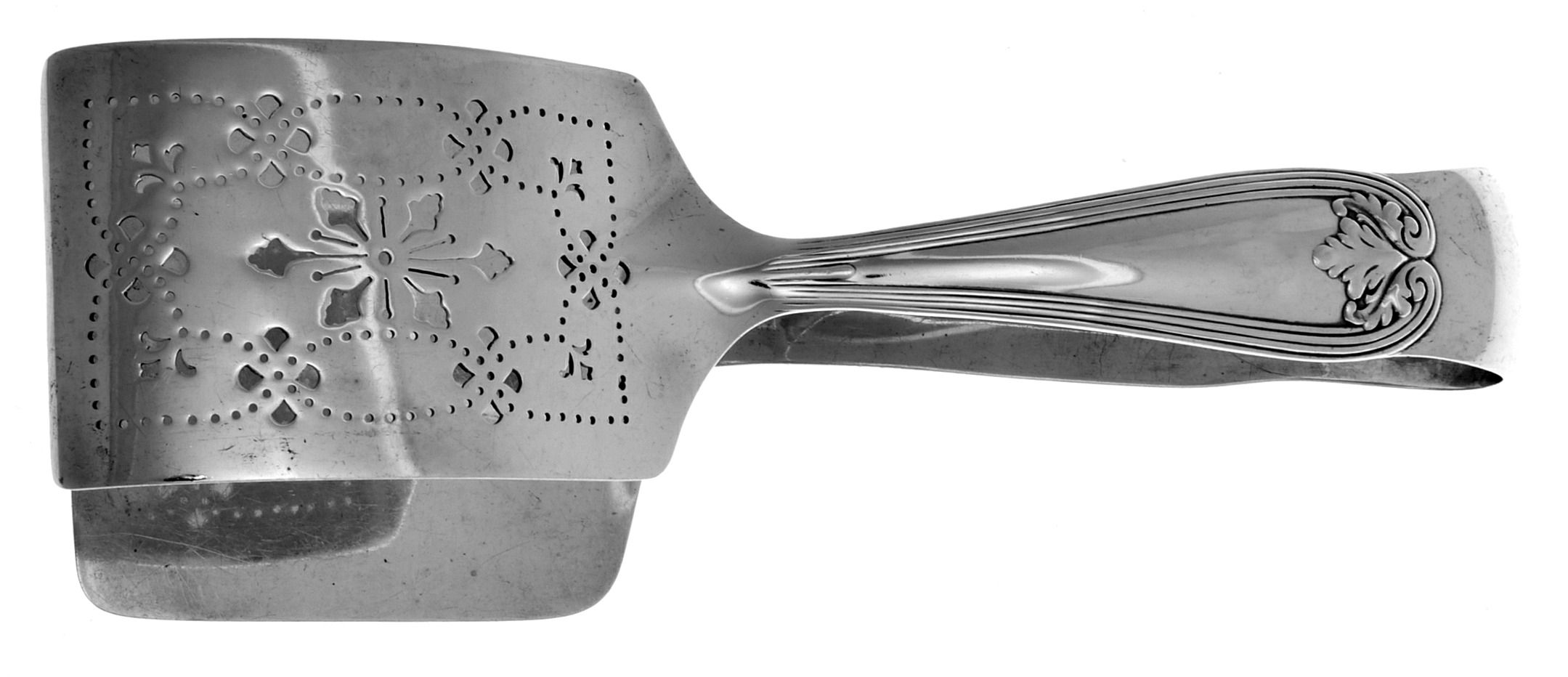 Colonial (Sterling, 1895) Solid Piece Aspragus Tongs by Tiffany & CO SILVER-1
