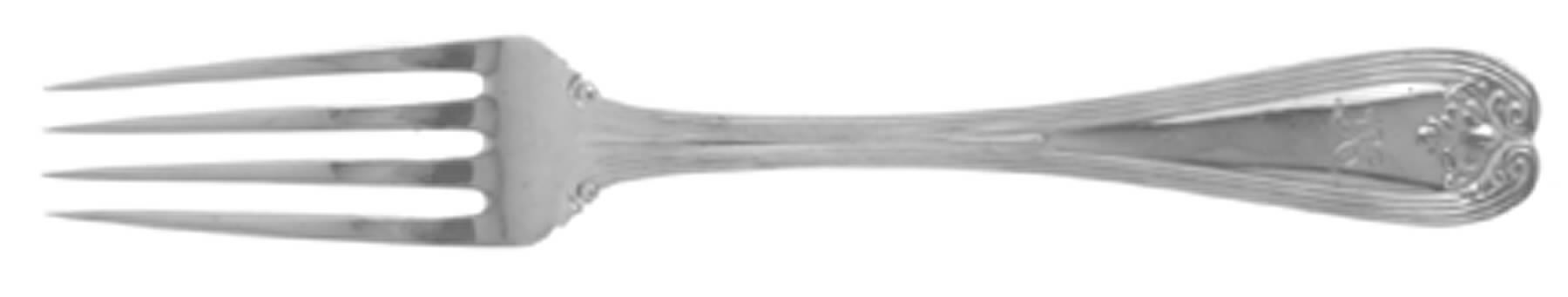 Colonial (Sterling, 1895) Luncheon/Dessert Fork, Solid Piece by Tiffany & CO SILVER-1