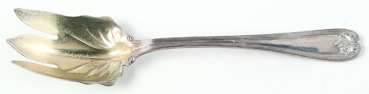 Colonial (Sterling, 1895) Solid Salad Serving Fork by Tiffany & CO SILVER-1