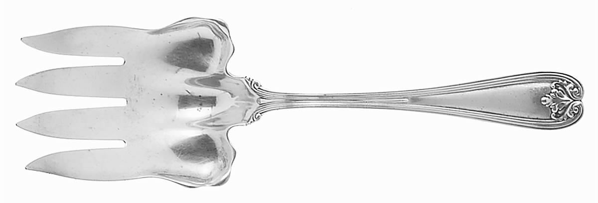 Colonial (Sterling, 1895) Large Solid Fish Serving Fork by Tiffany & CO SILVER-1