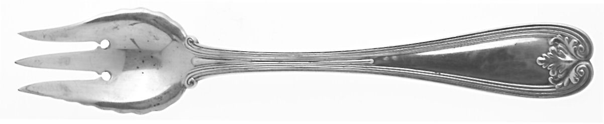 Colonial (Sterling, 1895) 3 Tine Pastry Fork by Tiffany & CO SILVER-1