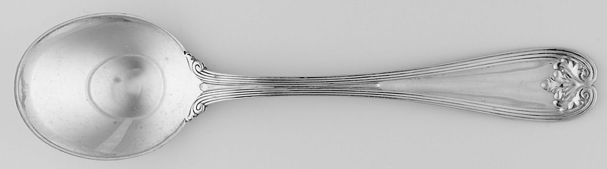 Colonial (Sterling, 1895) Round Bowl Soup Spoon (Cream Soup) by Tiffany & CO SILVER-1