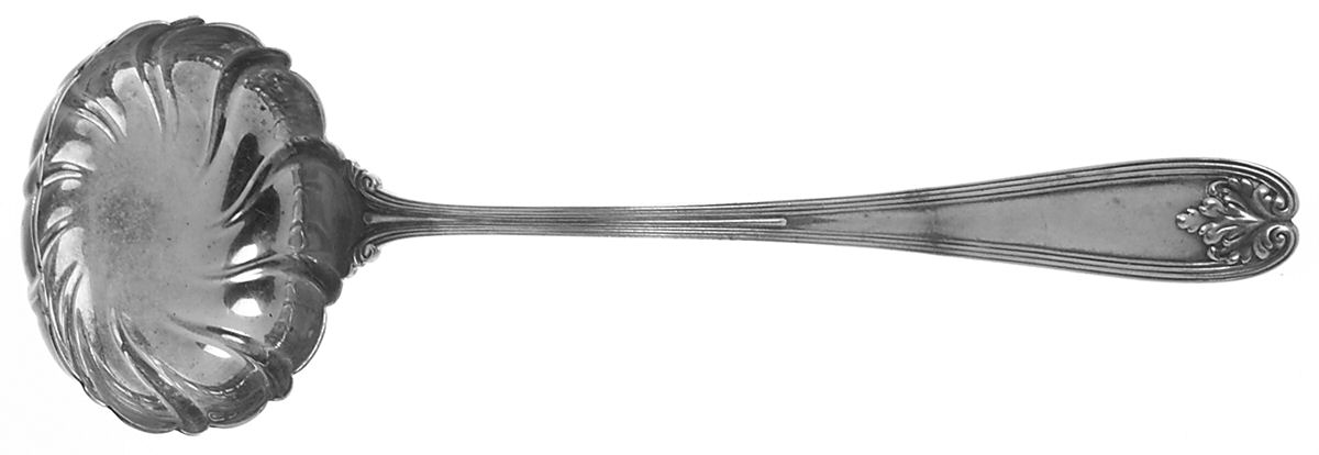 Colonial (Sterling, 1895) Solid Oyster Ladle with Fluted Bowl by Tiffany & CO SILVER-1
