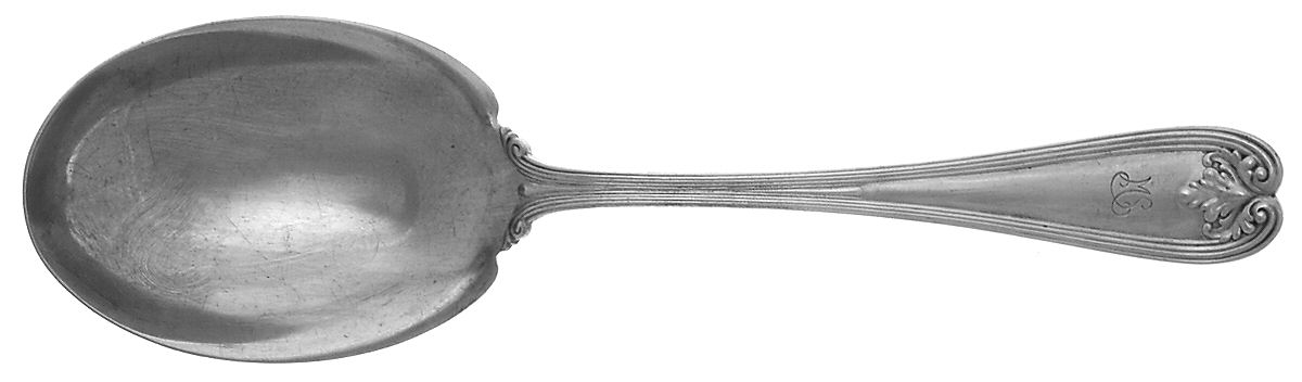 Colonial (Sterling, 1895) Large Solid Berry/Casserole Spoon by Tiffany & CO SILVER-1