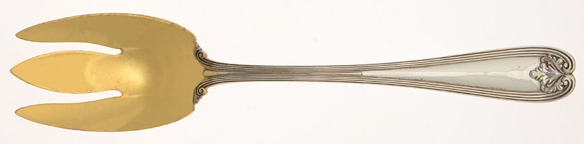 Colonial (Sterling, 1895) Seafood Serving Fork Solid Piece by Tiffany & CO SILVER-1