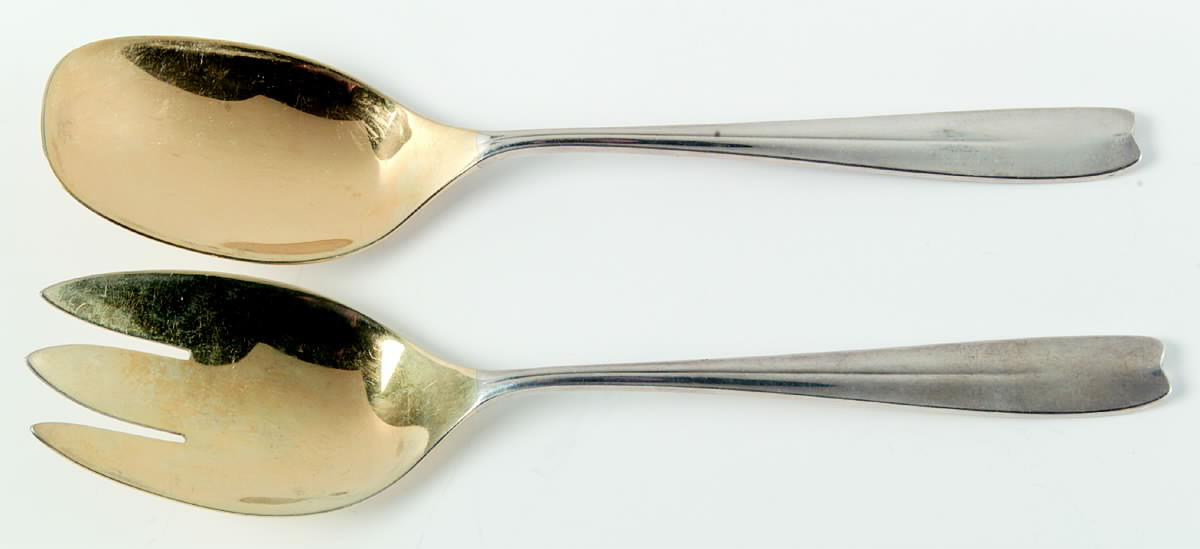 Cordis (Sterling, 1958) (2 Pc) Solid Salad Set by Tiffany & CO SILVER-1