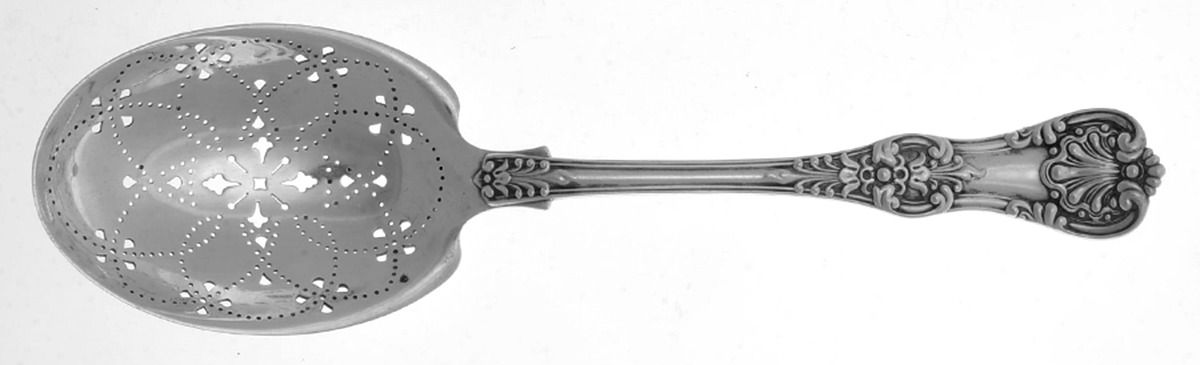 English King (Sterling, 1885, No Monograms) Ice Serving Spoon Large by Tiffany & CO SILVER-1
