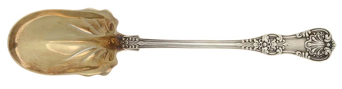 English King (Sterling, 1885, No Monograms) Solid Salad Serving Spoon by Tiffany & CO SILVER-1