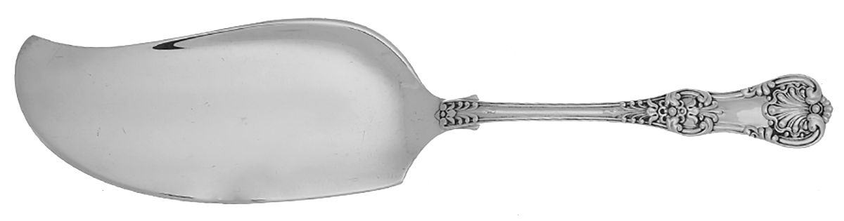 English King (Sterling, 1885, No Monograms) Large Solid Fish Serving Knife by Tiffany & CO SILVER-1