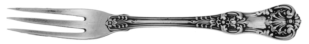 English King (Sterling, 1885, No Monograms) Strawberry Fork by Tiffany & CO SILVER-1