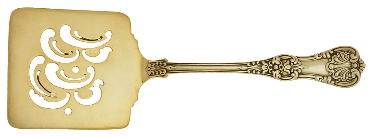 English King (Sterling, 1885, No Monograms) Solid Pierced Waffle Server by Tiffany & CO SILVER-1